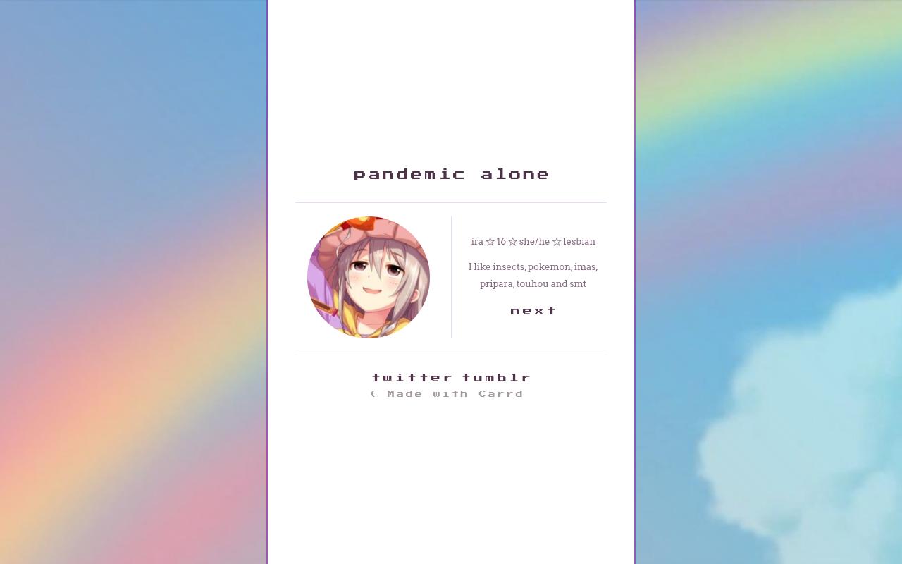 Carrd profile picture for @beetle